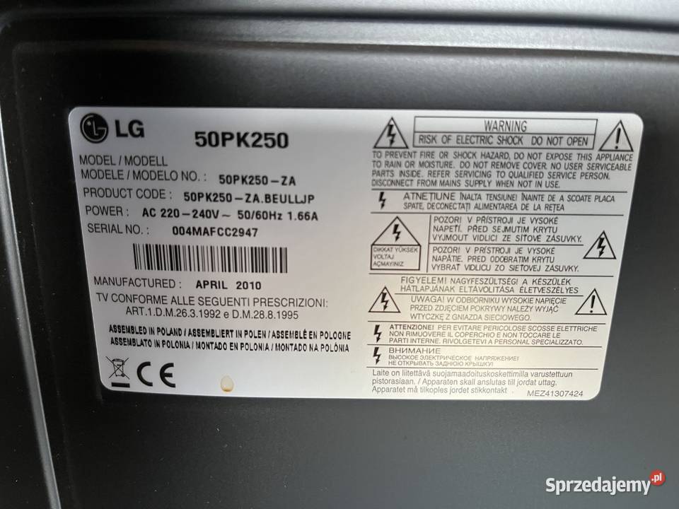 Telewizor LG plazma 50 Rokitnica