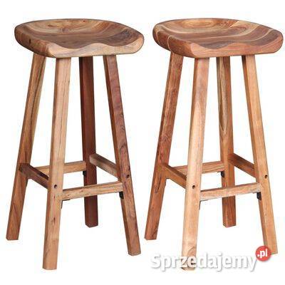 vidaXL Stołki barowe 2 lite drewno Warszawa sprzedam
