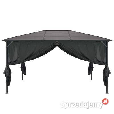 vidaXL Altana ogrodowa z zasłonami aluminiowa 4 Warszawa sprzedam