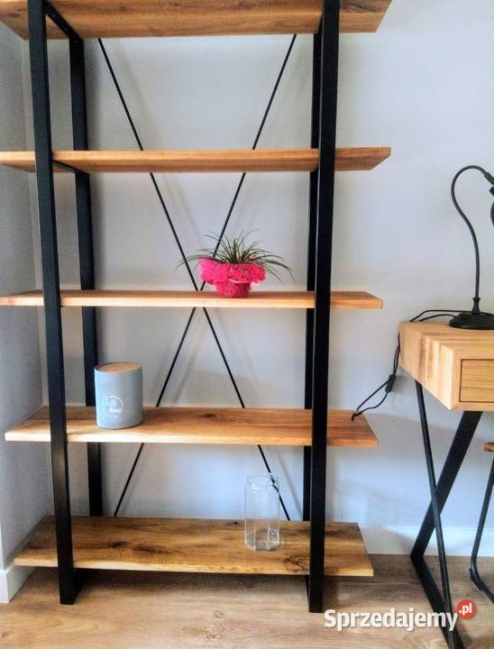 Regał z półkami Dębowymi Loft Białystok