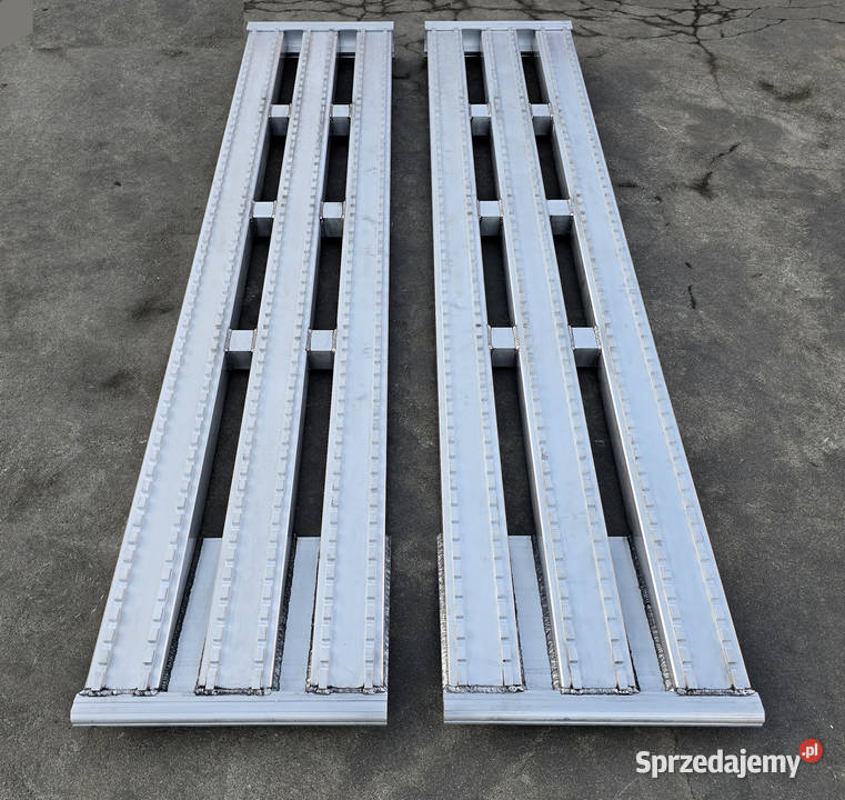 Najazdy aluminiowe 7 ton 4000x610x90mm mocowanie Lubanie sprzedam