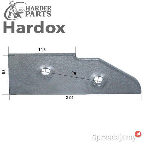 Płoza krótka HARDOX 279029L części do pługa KUHN nieuszkodzony Suwałki