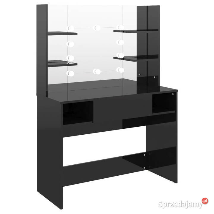 Stolik do makijażu z LED 100x40x135 MDF lśniący Toaletki mazowieckie Warszawa