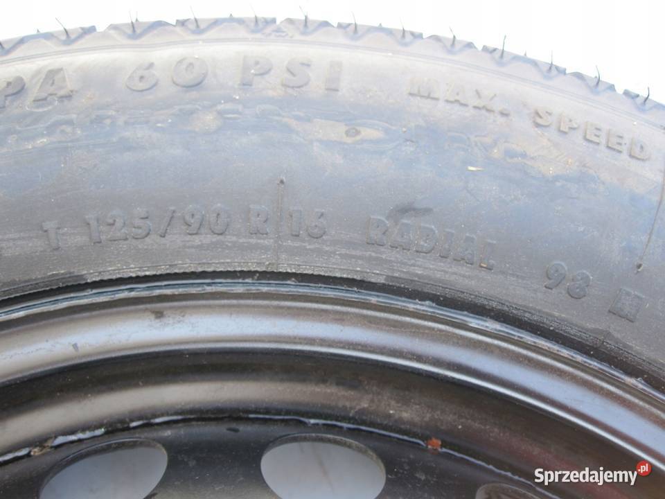 MERCEDES W209 koło dojazdowe 1259016 98M 5x112