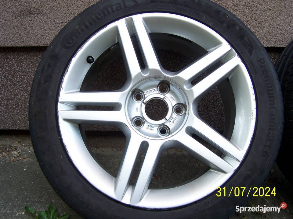 Koła alu letnie Audi 23545 R 17 67 mm bieżnika Motoryzacja śląskie