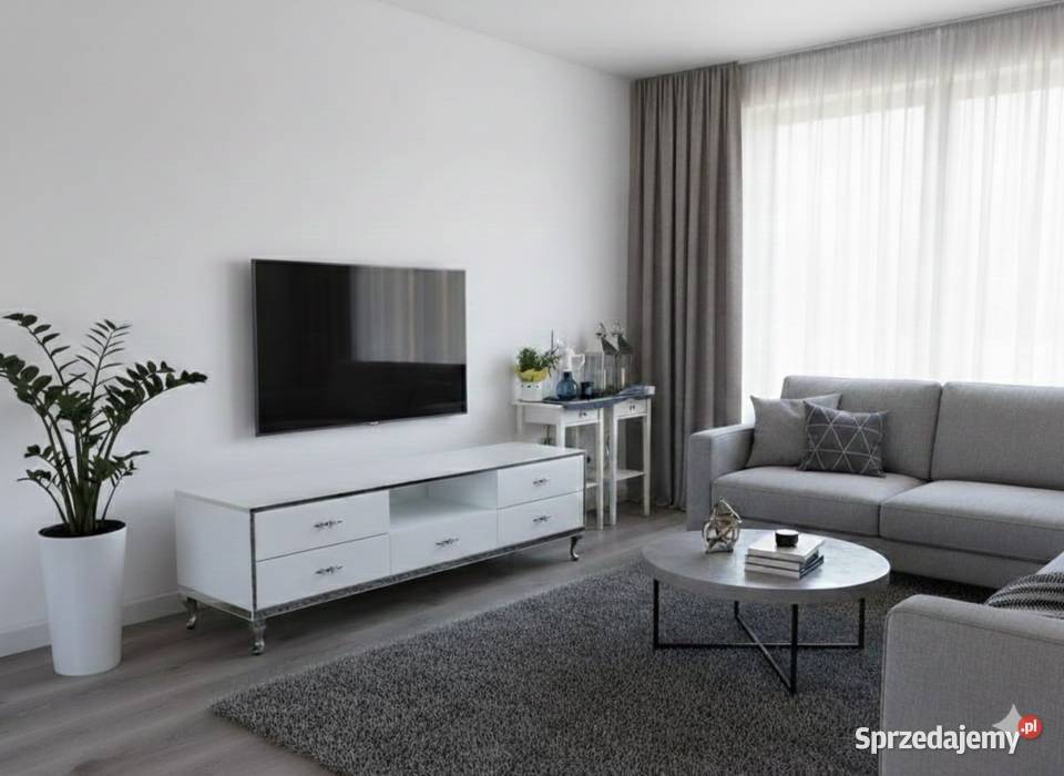 Nowoczesna Komoda Szklana 170 z Lustrem Noga Komody wielkopolskie Kępno