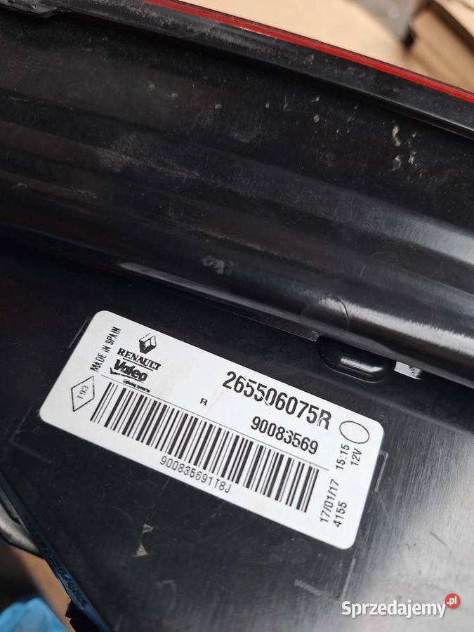 Lampa Tylna klapa Renault Megane IV GT HB Prawa