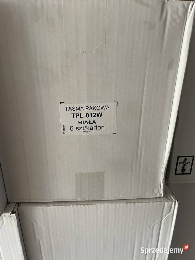 Sprzedam Taśmę pakowa biała maszynowa Produkcja Biznes i Przemysł mazowieckie Garwolin