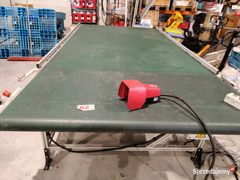 Przenośnik taśmowy konstrukcja aluminiowa do CNC Szpitary