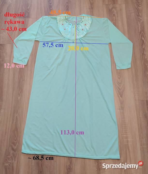 Koszula nocna damska HAFT zielona podlaskie Hajnówka sprzedam