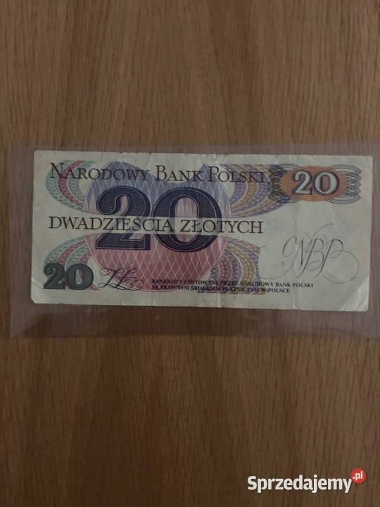 Banknot 20 zl Traugutt 1982 lubelskie