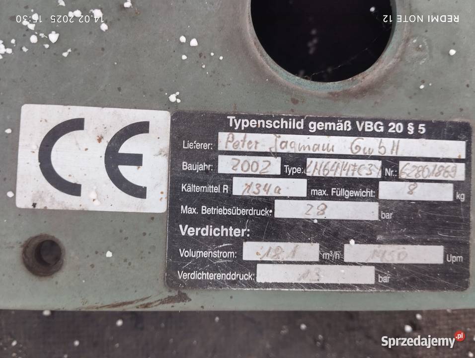 Agregat Chłodniczy Parownik chłodniczy BITZER Magazynowanie Mojusz