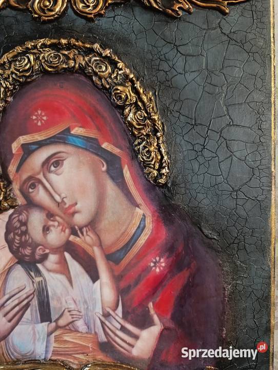 Obraz sakralny Rękodzieło Decoupage Boże Antyki, Sztuka, Kolekcje podkarpackie Stalowa Wola