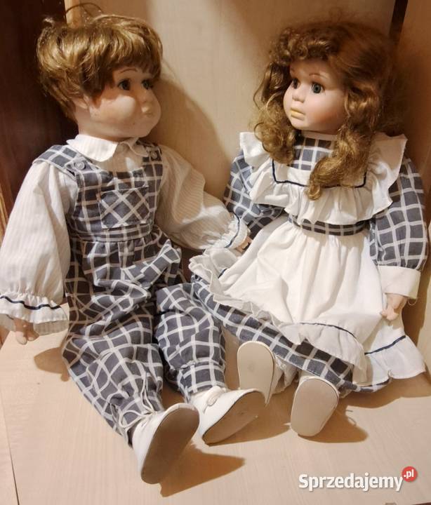 Duże lalki z ceramicznymi główkami dłońmi I Jelenia Góra