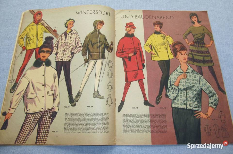 Berlins Modenblatt 121962 z wykrojami Vintage Skępe