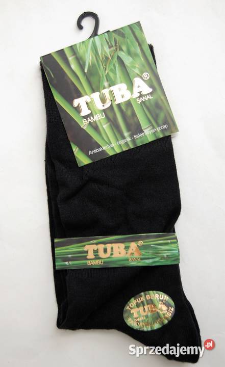 Skarpety męskie bambusowe czarne Tuba Sanal 4446 Lublin