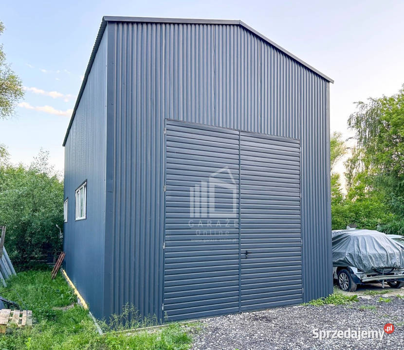 Hala Garaż Blaszany 5x10m Brama Dwuskrzydłowa Rawa Mazowiecka