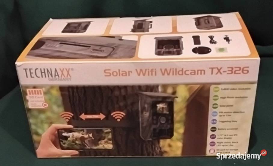 Kamera wifi fotopułapka z ładowaniem solarnym wielkopolskie