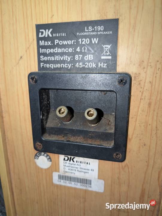 Kolumny głośniki DK digital 120W 4ohm LS190 małopolskie Nowy Sącz