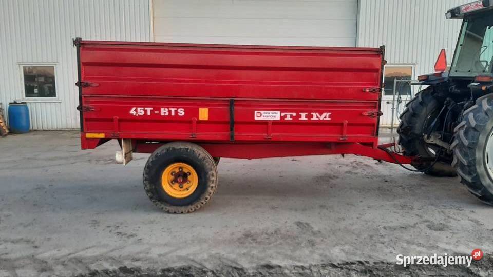 Przyczepa tim 4 5 toby nowa igła sprowadzona nieuszkodzony Nowa Karczma sprzedam