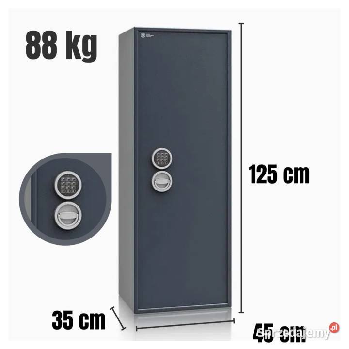 SZAFA sejf na broń długą Siegen Kombi S1 580 Sport i Wypoczynek Poznań