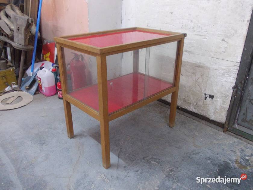 Stara drewniana witryna gablota witryna do Pozostałe śląskie Bielsko-Biała