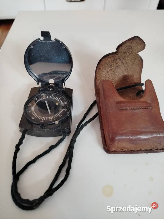 Busola kompas w etui skórzanym Sadlinki