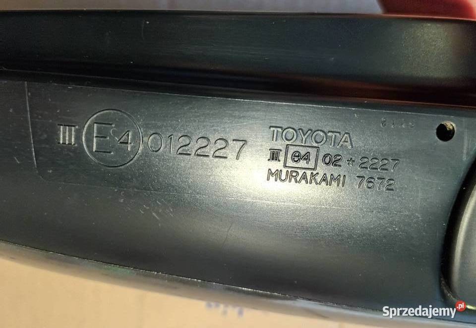 Lusterko lewe Corolla e12 polift Japonia 5 PIN Łódź