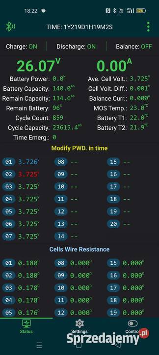 Akumulator litowy 7S2P 36kWh 26V Warszawa