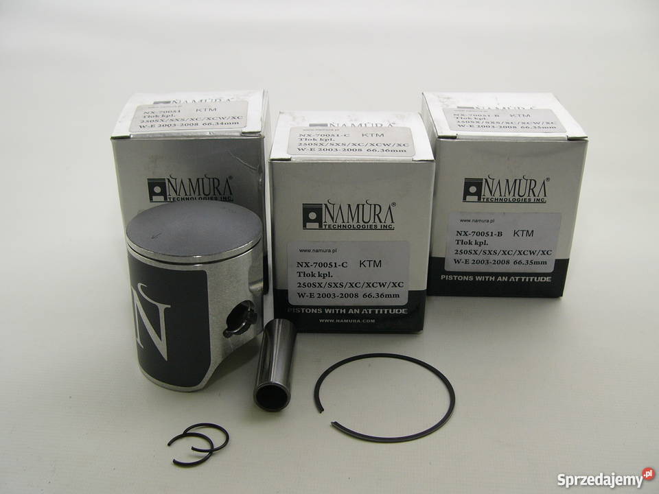 TŁOK komplet tłokowy NAMURA 6636 mm selC EXC 250 Zabrze