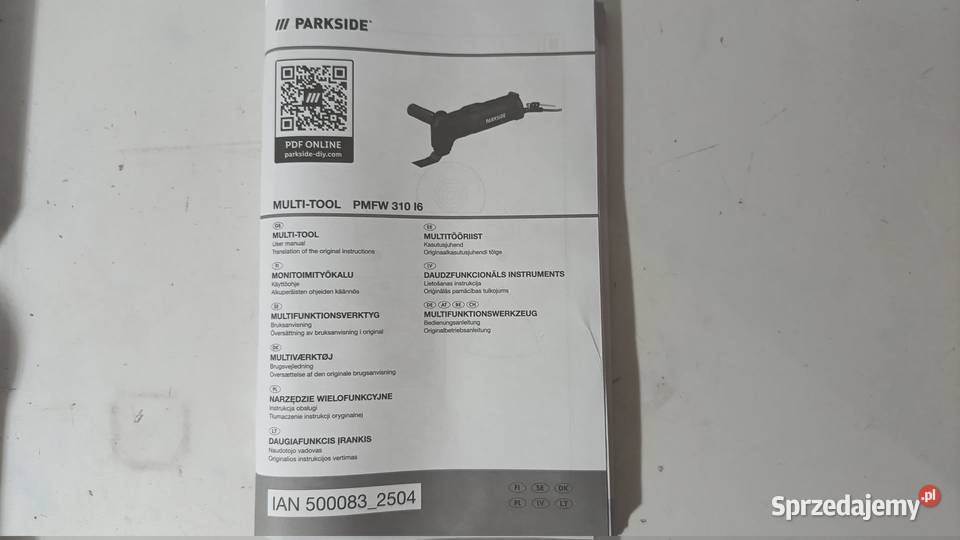Narzędzie wielofunkcyjne PARKSIDE Szlifierki kątowe