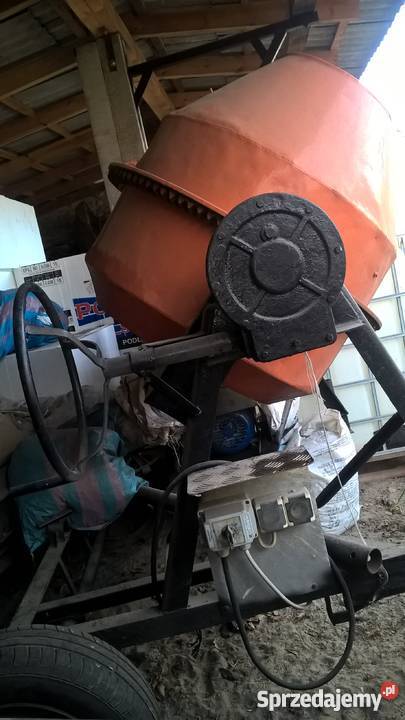 Polska betoniarka 350 L silnik 3F Rączki