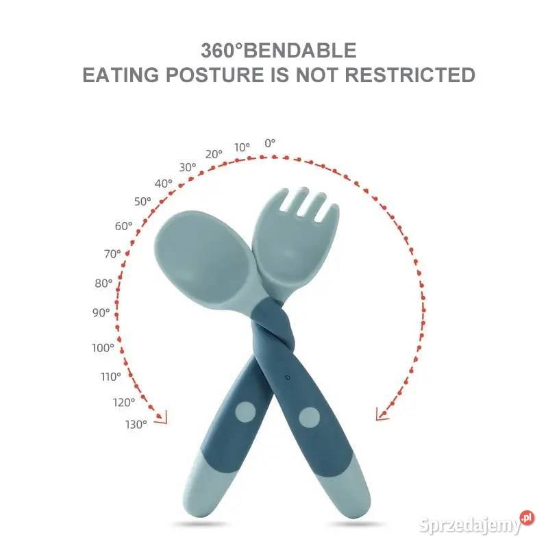 Elastyczne sztućce do nauki jedzenia dzieci Płock