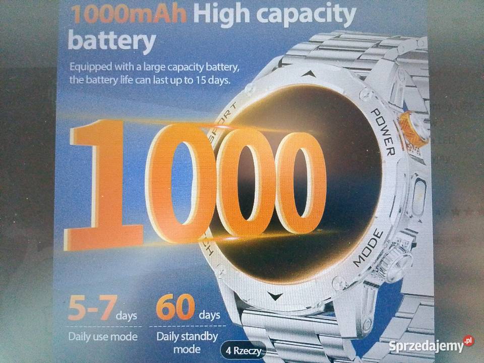 Smartwatch 2025r bateria 1000 mAh piękny nowy łódzkie Zgierz
