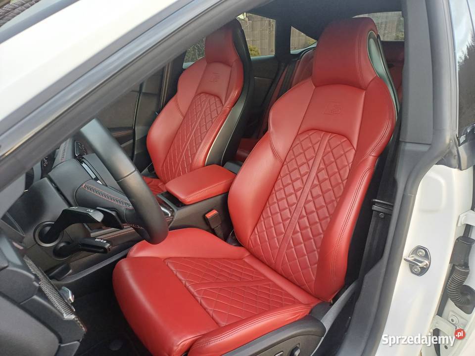 Audi S5 2019 sportback 5 drzwi czerwone skóry Górzno