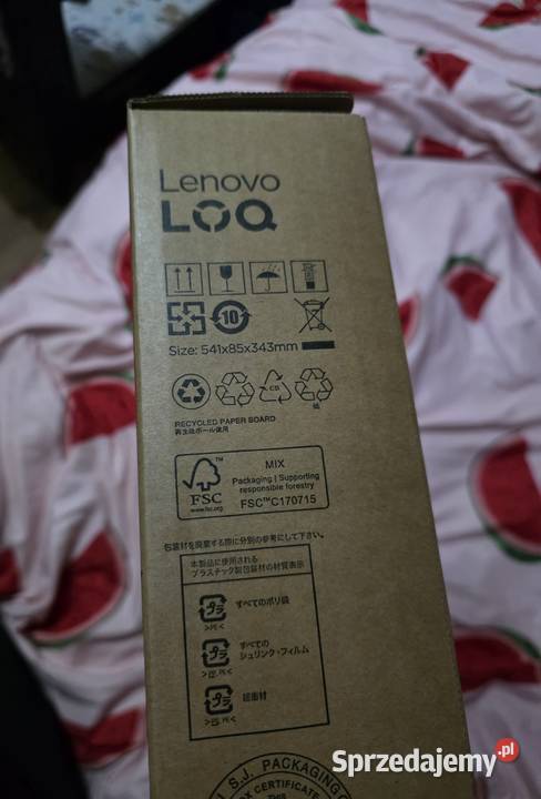 Laptop gamingowy LENOVO 16GB512GB Podświetlana klawiatura  Żary