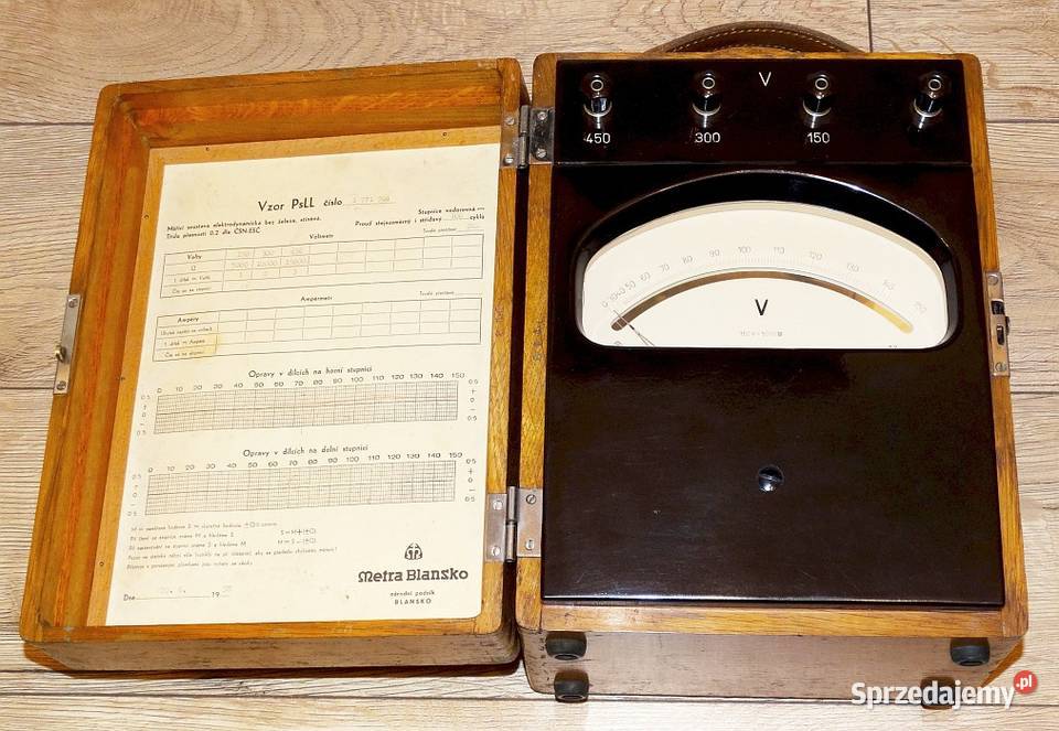 Woltomierz laboratoryjny analogowy 150300450 V śląskie Gliwice