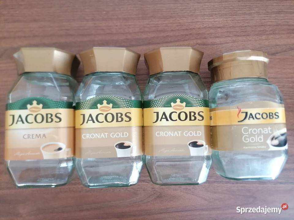 Słoiki kawie Jacobs Gronat Gold sztuk 4 przezroczysty Łódź