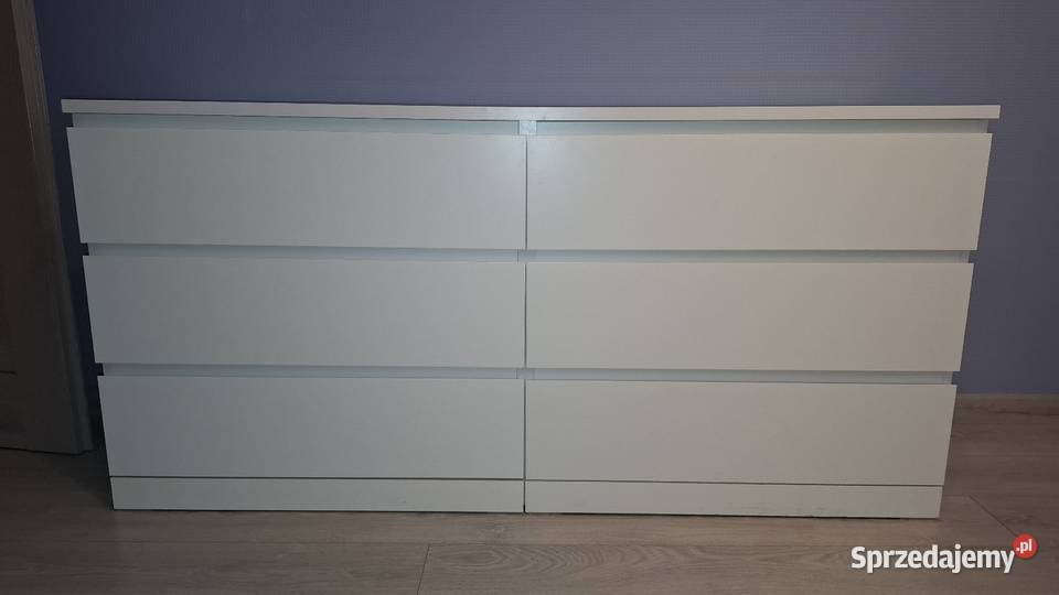 Komoda IKEA MALM biała 6 szuflad 160x78x48 śląskie Rudniki