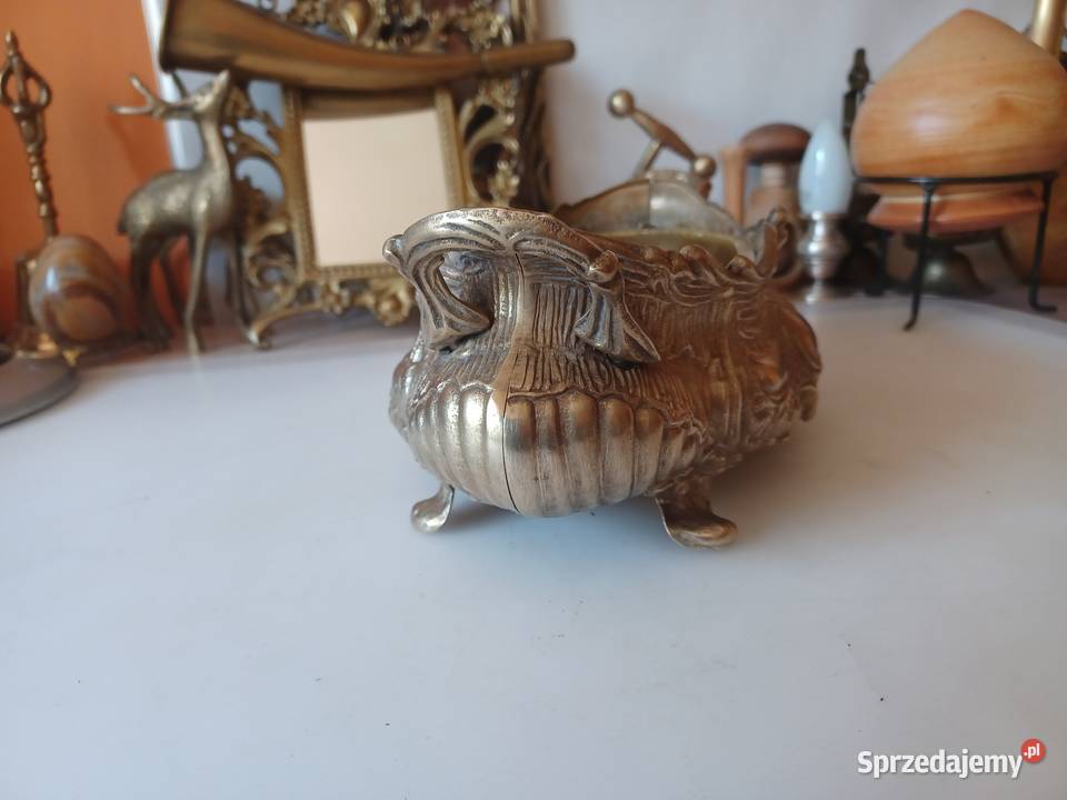 Piękna mosiężna żardiniera Poznań