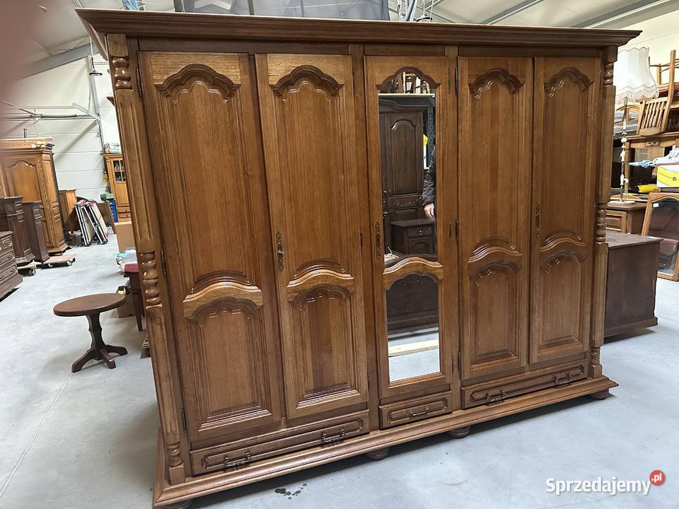 Dębowa sypialnia łóżko 180 szafki komoda szafa Sławoszewek