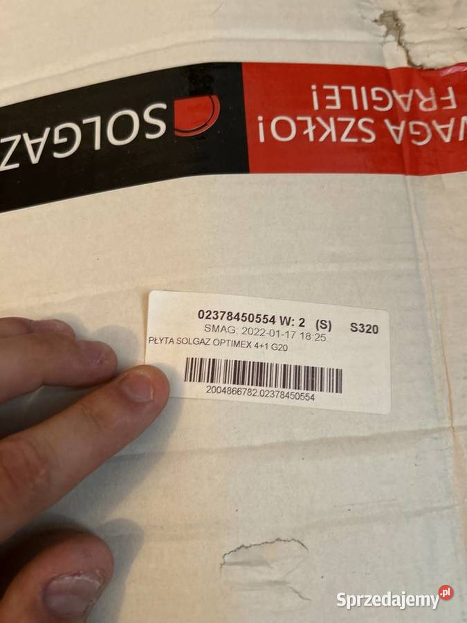 Płyta gazowa SOLGAZ nieużywana 77cm Tarnobrzeg