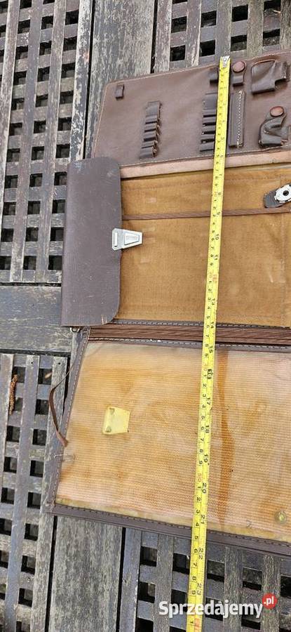 1980OryginałSkórzana raportówka z PRLu