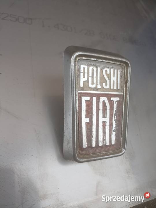 Emblemat znaczek fiat 125 oryginalny Namysłów