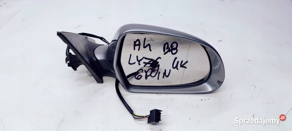 LUSTERKO PRAWY PRZÓD AUDI A4 B8 LY7G UK 6 PIN Przystajń sprzedam