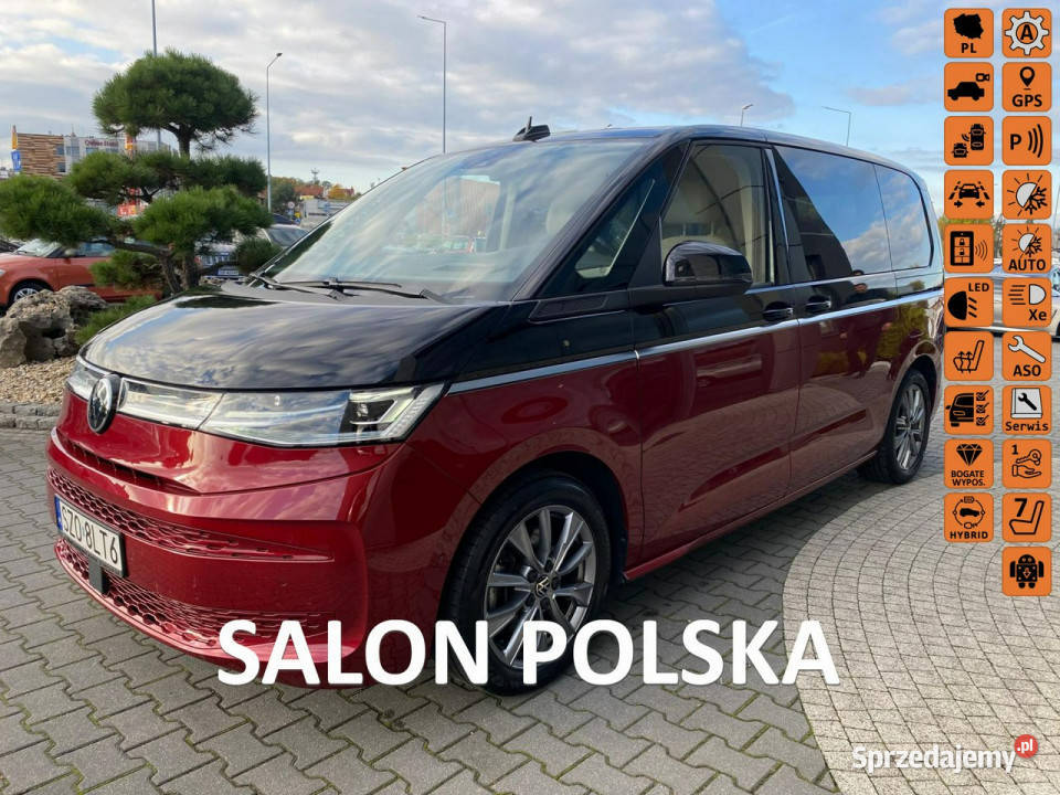 Volkswagen Multivan eHybrid full led alcantara elektrycznie ustawiane fotele Multivan Żory