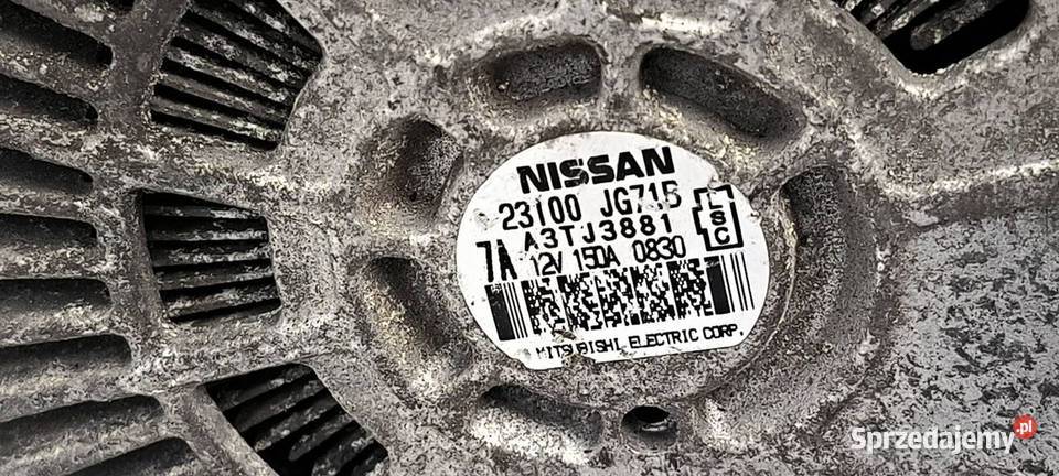 ALTERNATOR RENAULT KOLEOS 23100IG715 kujawsko-pomorskie Lipno