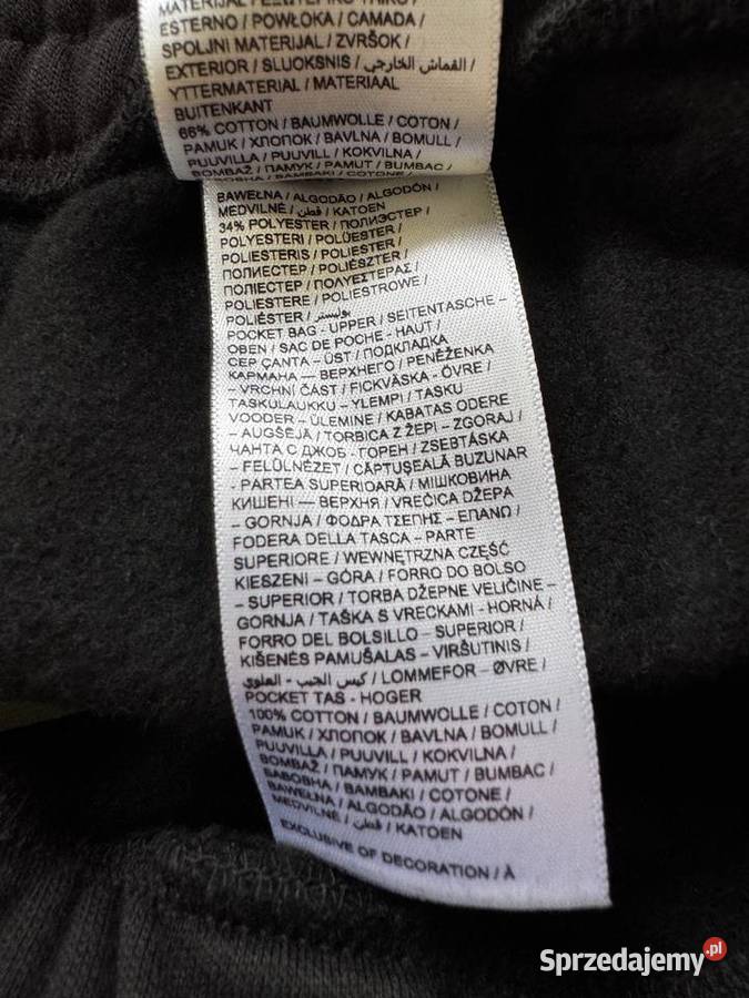 Spodnie dresowe Puma ESS LOGO czarne bawełna L śląskie Dąbie