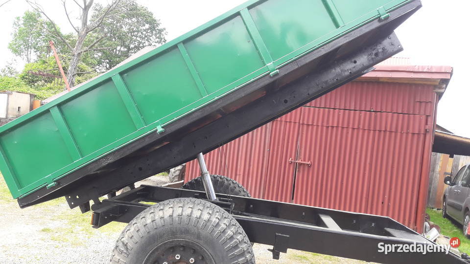 Przyczepa wywrotka jednoosiowa do tyłu Przyczepy rolnicze