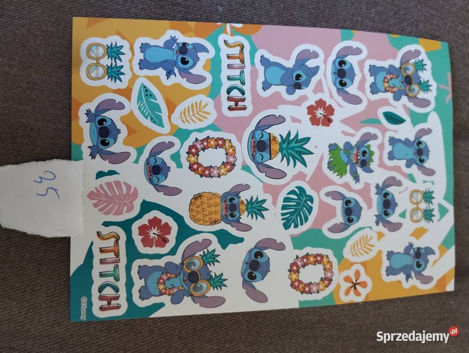 Naklejki Stich numery Artykuły szkolne Siemiatycze sprzedam